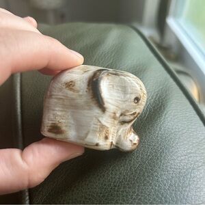 Vintage MCM Hallstat Austria ceramic miniature elephant figurine